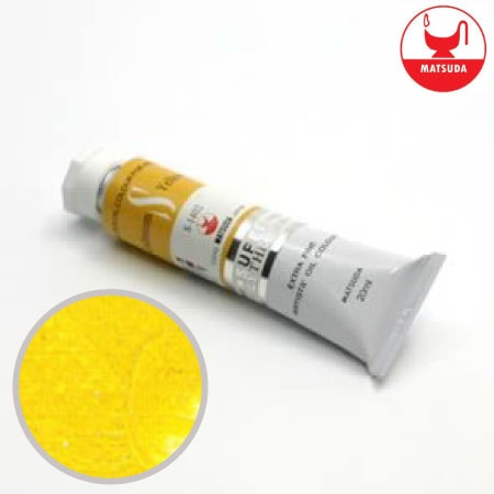 #61402スーパー油絵具6号カドミウムイエローディープ20ml