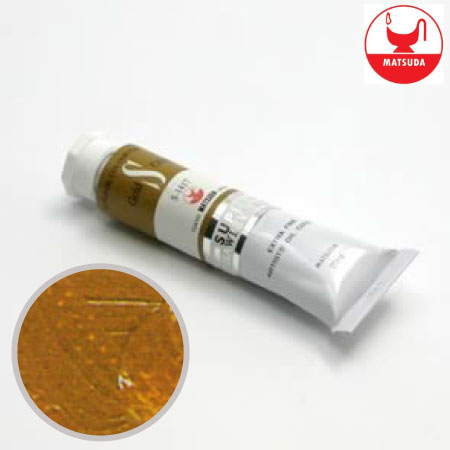 #61417スーパー油絵具6号ゴールドオーカー20ml