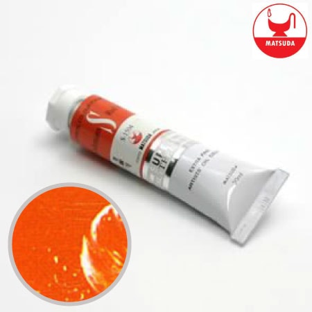 #61504スーパー油絵具6号カドミウムレッドオレンジ20ml