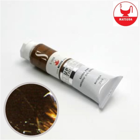 #61608スーパー油絵具6号マルスブラウン20ml