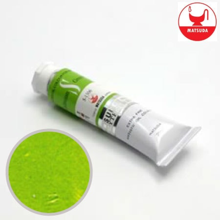 #91306スーパー油絵具9号カドミウムグリーンペール40ml