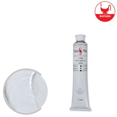 #20S-1006スーパー油絵具20号チタニウムホワイト110ml