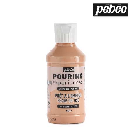 524615　ポーリングメディウム入り アクリル絵具　１５　ポートレートピンク　118ml 　　