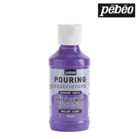 524616　ポーリングメディウム入り アクリル絵具　１６　ライトバイオレット　118ml 　　