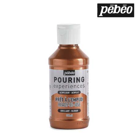 524626　ポーリングメディウム入り アクリル絵具　２６　メタリックコッパー　118ml 　　