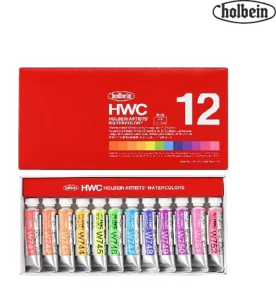 透明水彩絵具ルミナスカラーズ5mlW79412色セット