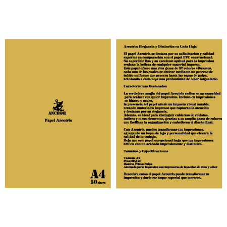 QA-106 アルコイリス A4 90kg Crema Oscuro