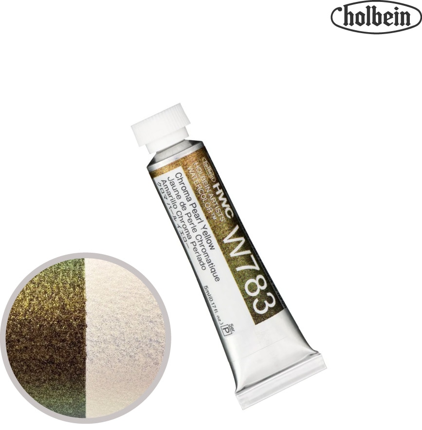 HWC-W783　透明水彩クロマ パール イエロー　5ml