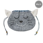 ハンドメイド：ふかふかペーパーポーチ/ペーパーバッグ/くまちゃん ハンドメイド：ふかふかペーパーポーチ/ペーパーバッグ/くま