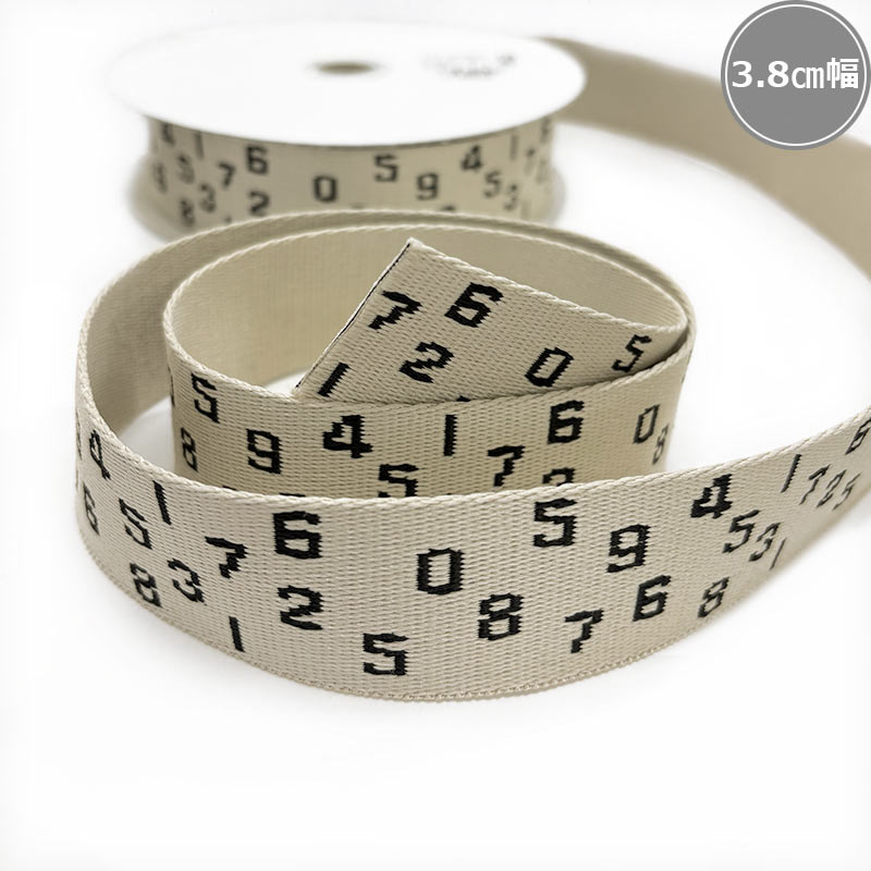 数字ランダムテープ　38mm幅（JTT-P3826）