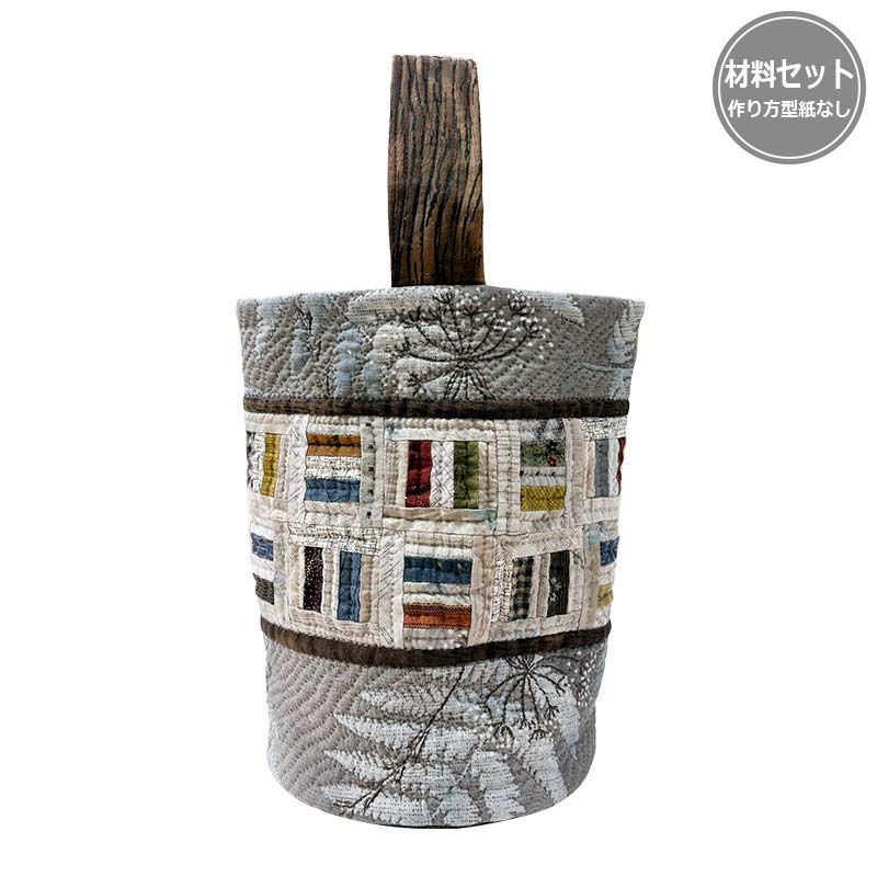 ワンハンドルのバッグ（作り方なし）キルトジャパン2026年4月号春掲載