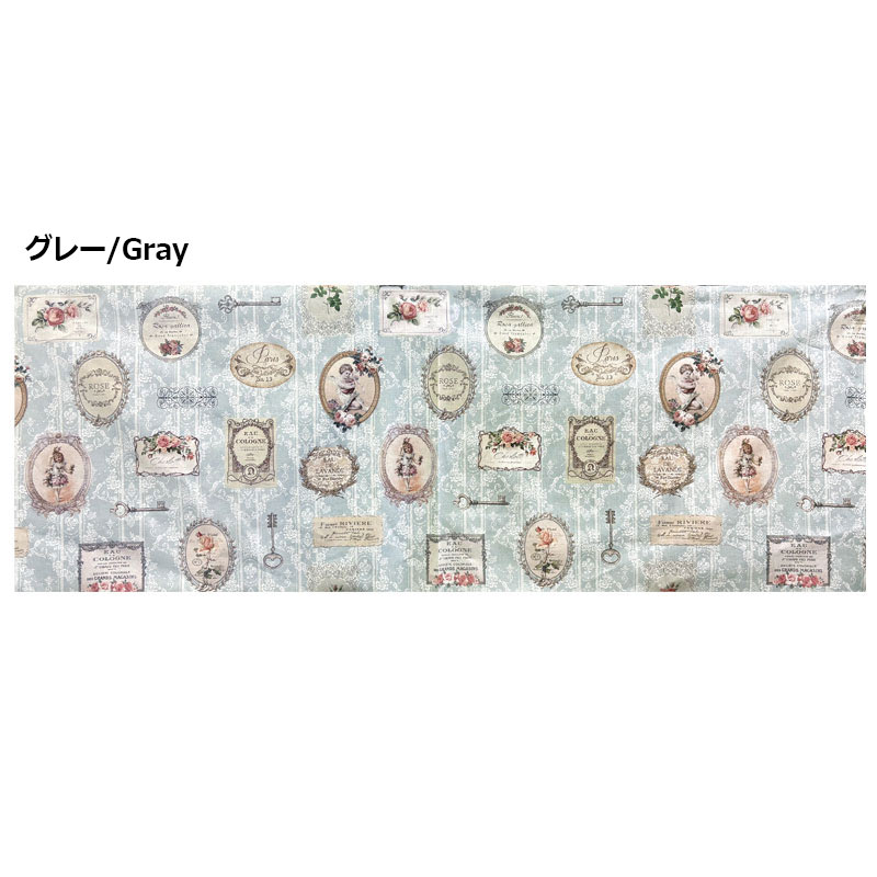 2501【パネル布】メダリオンプリント