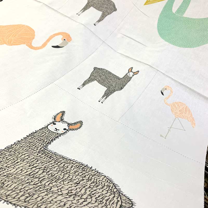 【20％OFF】パネル布　動物たち