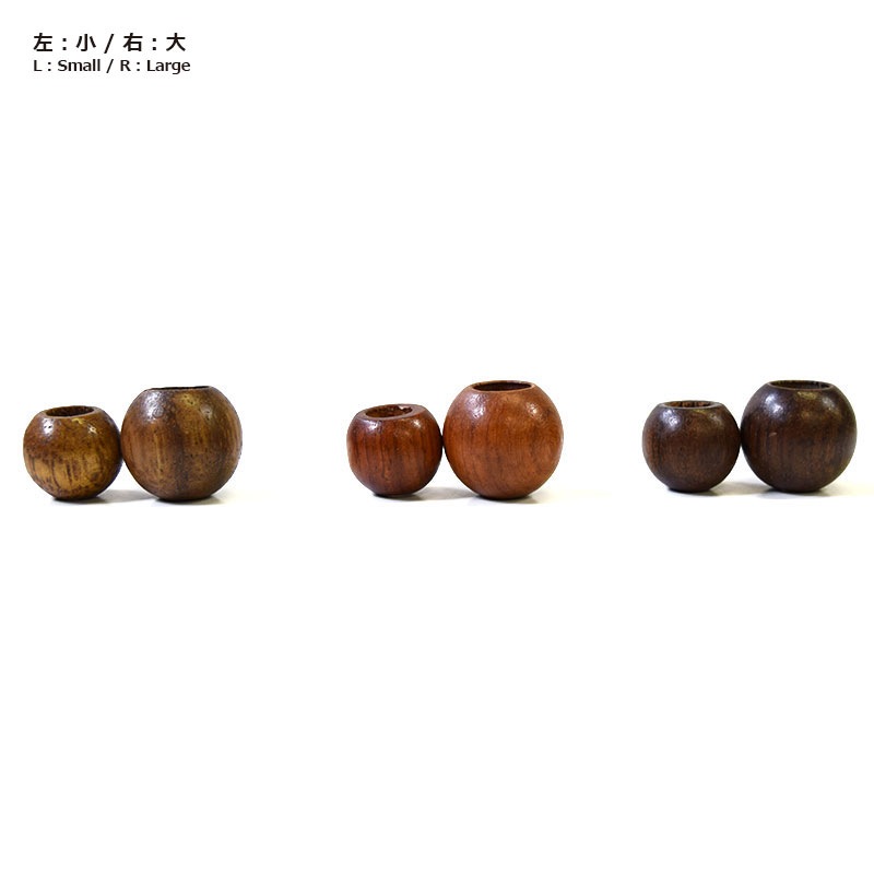 【大特価】木玉（二段穴タイプ） 2ケセット 小（JTWT-16）