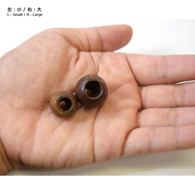【大特価】木玉（二段穴タイプ） 2ケセット 小（JTWT-16）