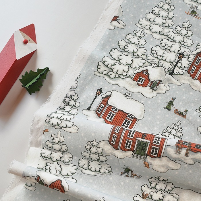 ARVIDSSONS TEXTIL Timmerbynスウェーデンの小さな村 10cm