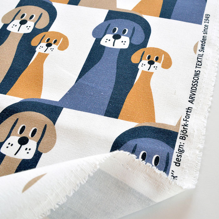 【ハーフ＆ハーフ】ARVIDSSONS TEXTIL　Buster ブスター　 約75cm×50cm