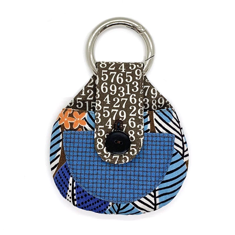 青いマーブル模様 イヤホンケース 青いマーブル模様 イヤホンケース