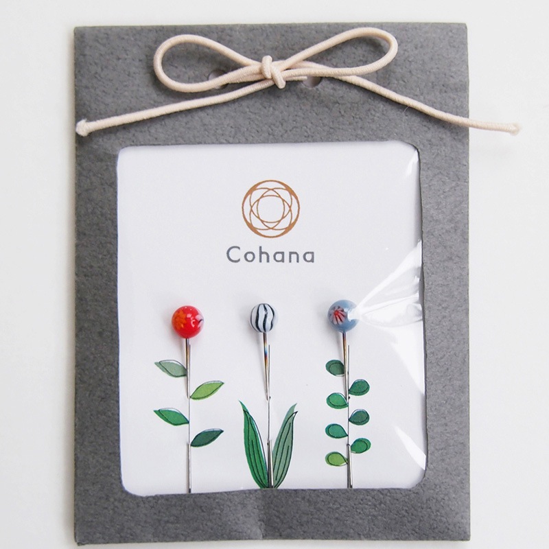 とんぼ玉の待針