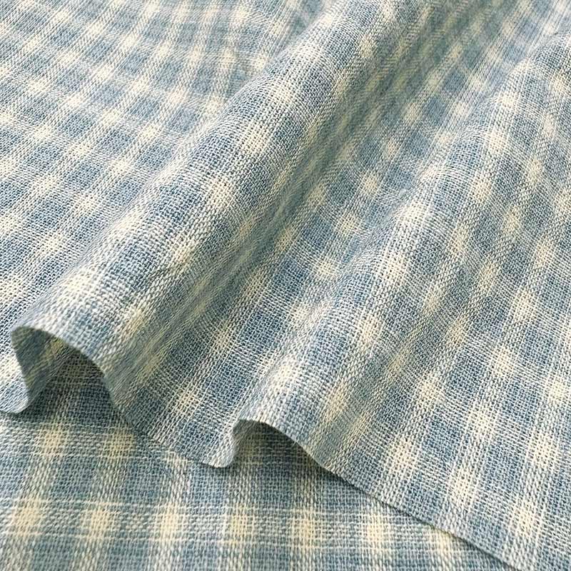 web20250908-02 カントリー調先染めチェック ブルー 10cm