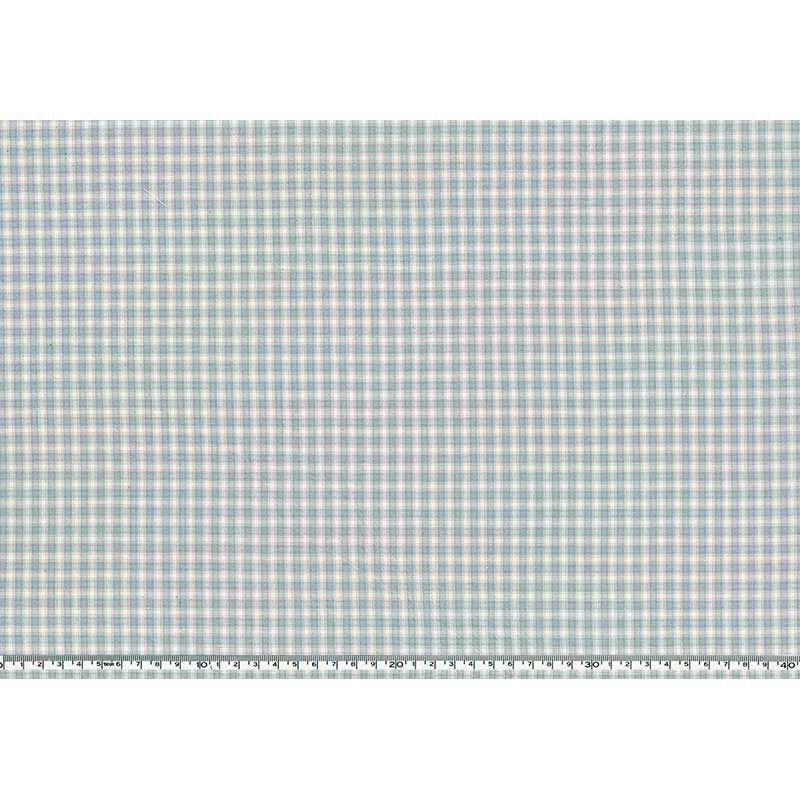 web20250908-02 カントリー調先染めチェック　ブルー　ミニカット