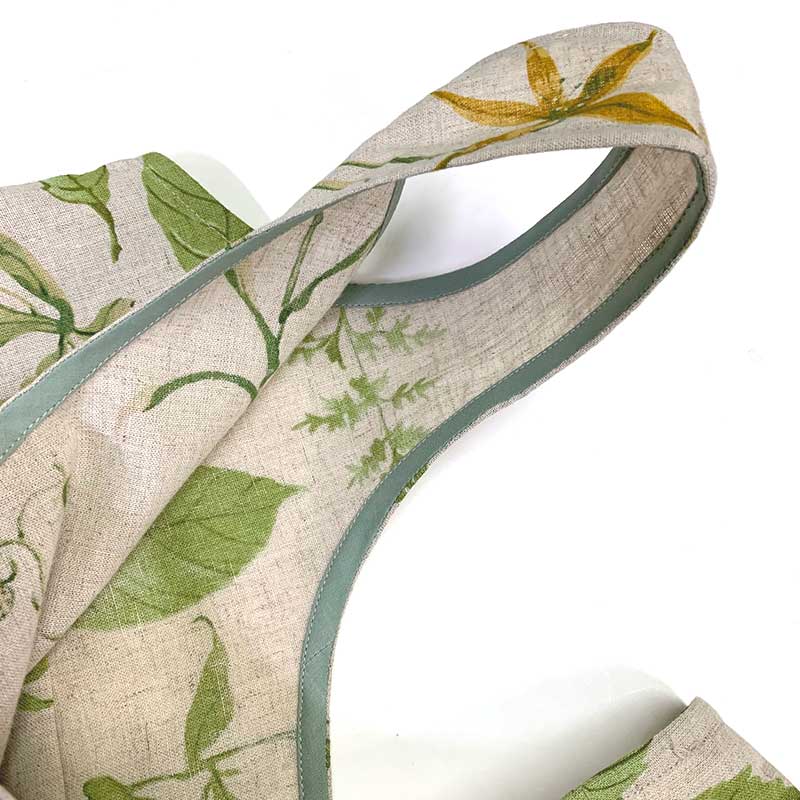 リネンの1枚布バッグ