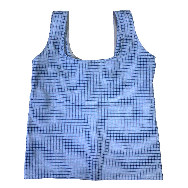 リネンの1枚布バッグ