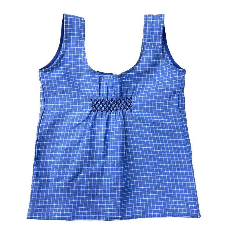 リネンの1枚布バッグ