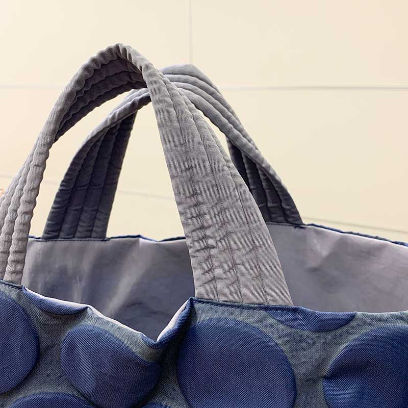 トートB(水玉のナイロンバッグ）(作り方付）斉藤謠子 私の好きな15の布バッグ掲載