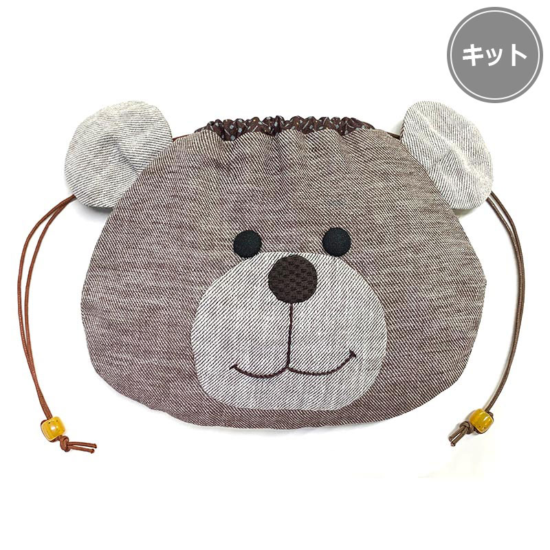くまちゃん × チェック レッスンバッグ・巾着 hoshinooto/くまちゃん レッスンバッグ [名入れ可] – カミカゼ