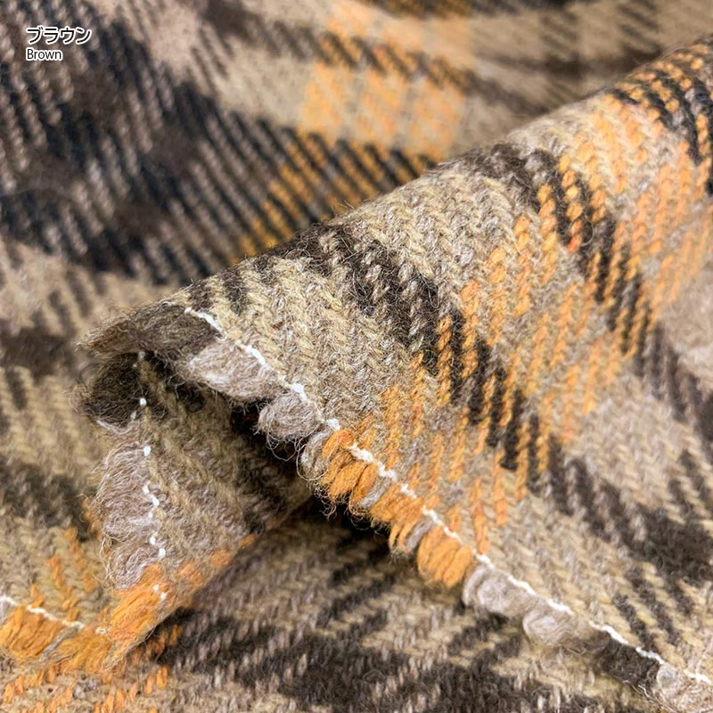 web20240314-03 ウール チェック 10cm（プレゼントコピー付き）