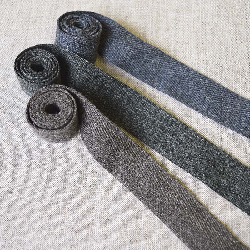 リネン混杉綾テープ 2.5cm幅    