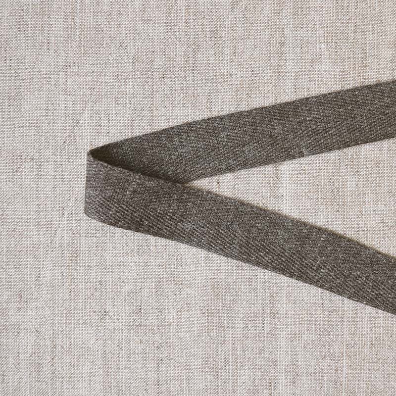 リネン混杉綾テープ 2.5cm幅    