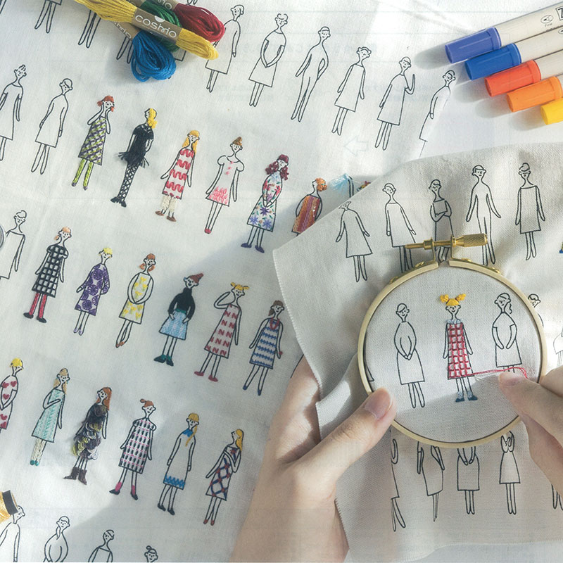 100ネエサン スタイルブック おしゃれに着せ替えて遊ぶ布ぬりえ（付録付き！）