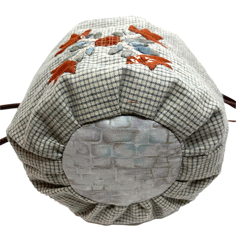 【50%OFF】4本のゆりの巾着型ミニバッグ