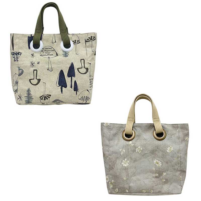 ちょっと小さなハトメのトートバッグ