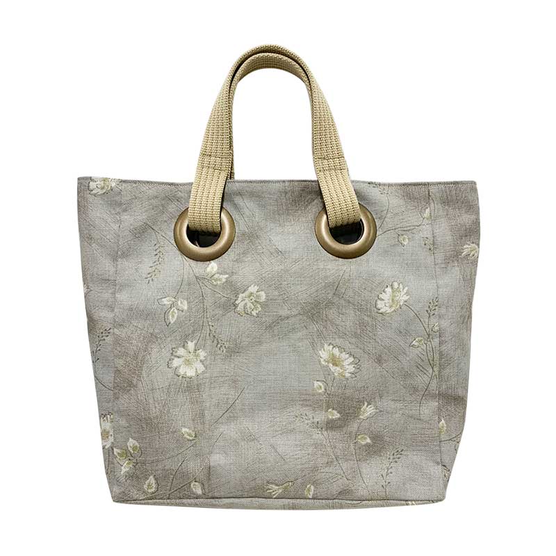 ちょっと小さなハトメのトートバッグ