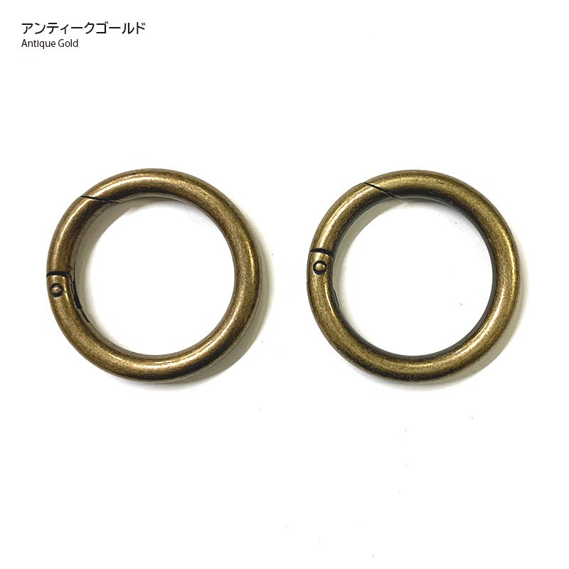 【20%OFF】丸カン 開閉タイプ 40mm 2ケ入り（AK-40-40）
