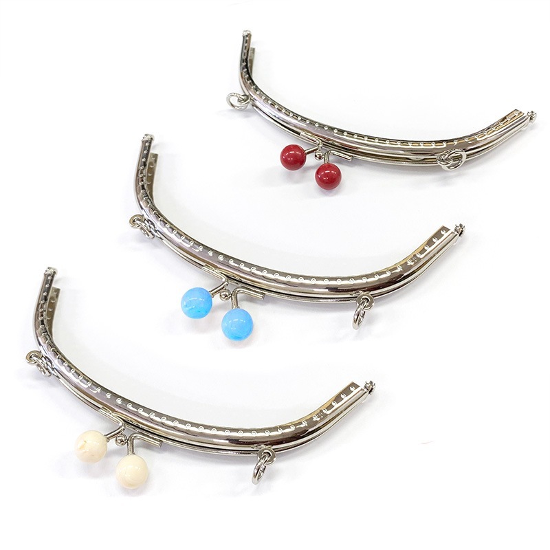 【特価】玉付口金（作り方つき）15.5×6cm