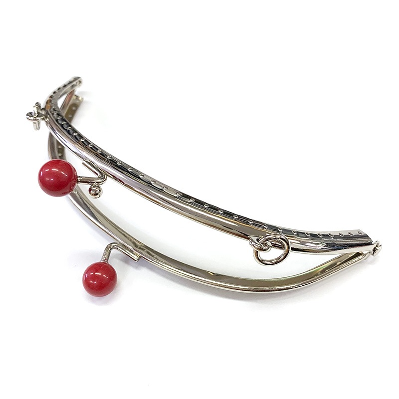 【特価】玉付口金（作り方つき）15.5×6cm