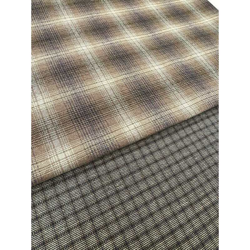 2505 ブラウンチェック2枚セット