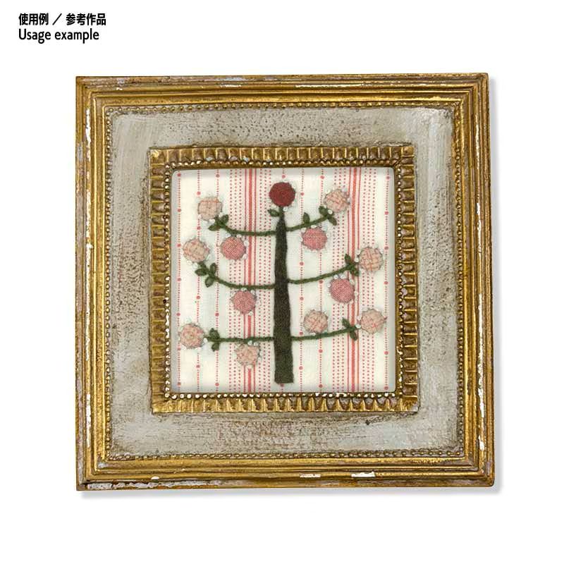 【50%OFF】6.5cm足つき木工フレーム用キット（2ヶセット） ピンクとブルーのツリー
