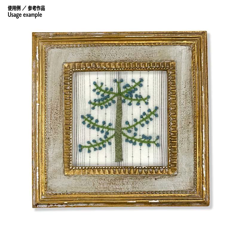 【50%OFF】6.5cm足つき木工フレーム用キット（2ヶセット） ピンクとブルーのツリー
