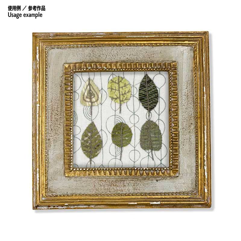 【50%OFF】6.5cm足つき木工フレーム用キット（2ヶセット） ツリーとリーフ