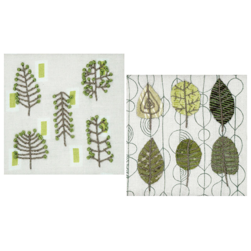 【50%OFF】6.5cm足つき木工フレーム用キット（2ヶセット） ツリーとリーフ
