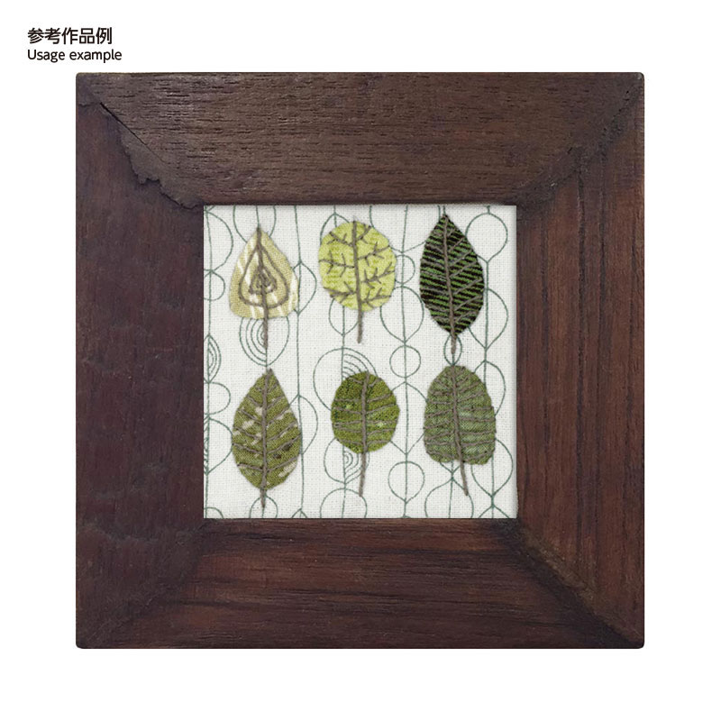【50%OFF】6.5cm足つき木工フレーム用キット（2ヶセット） ツリーとリーフ