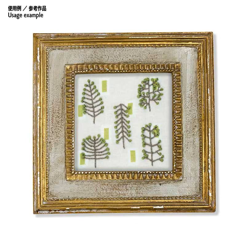 【50%OFF】6.5cm足つき木工フレーム用キット（2ヶセット） ツリーとリーフ