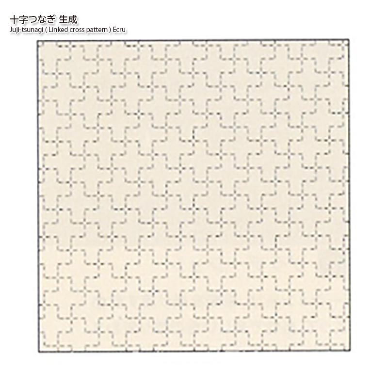 【RENEWAL】刺し子　綿麻マルチクロス　十字つなぎ