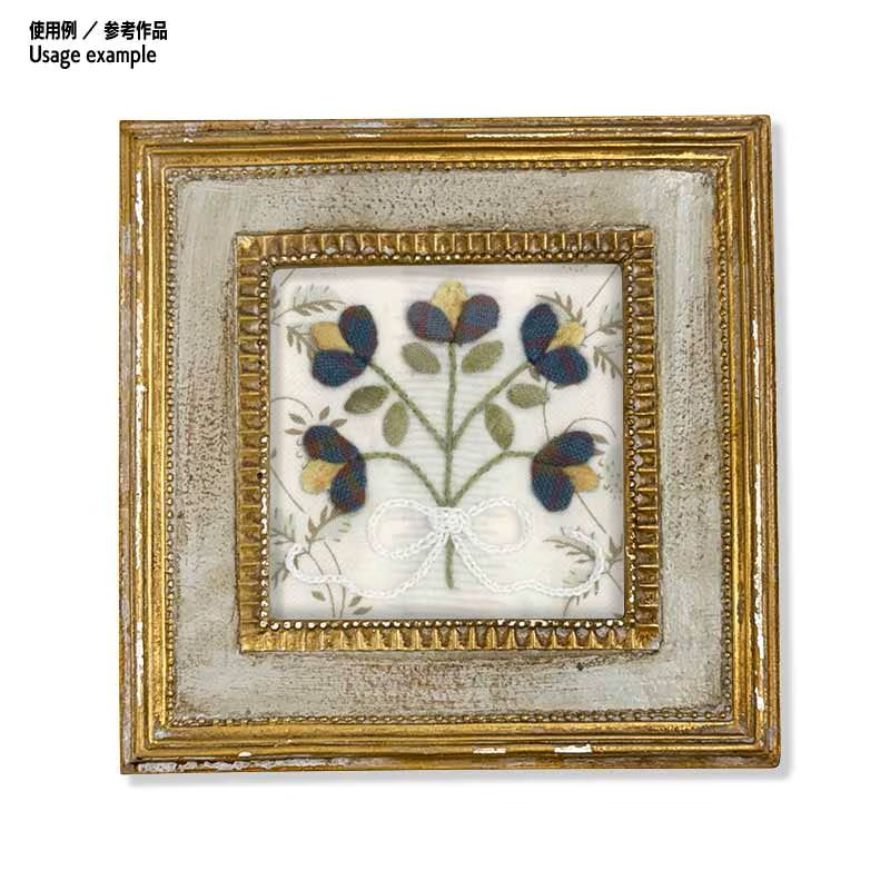 【50%OFF】6.5cm足つき木工フレーム用キット（2ヶセット）*
