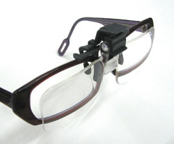 拡大鏡(眼鏡装着用)